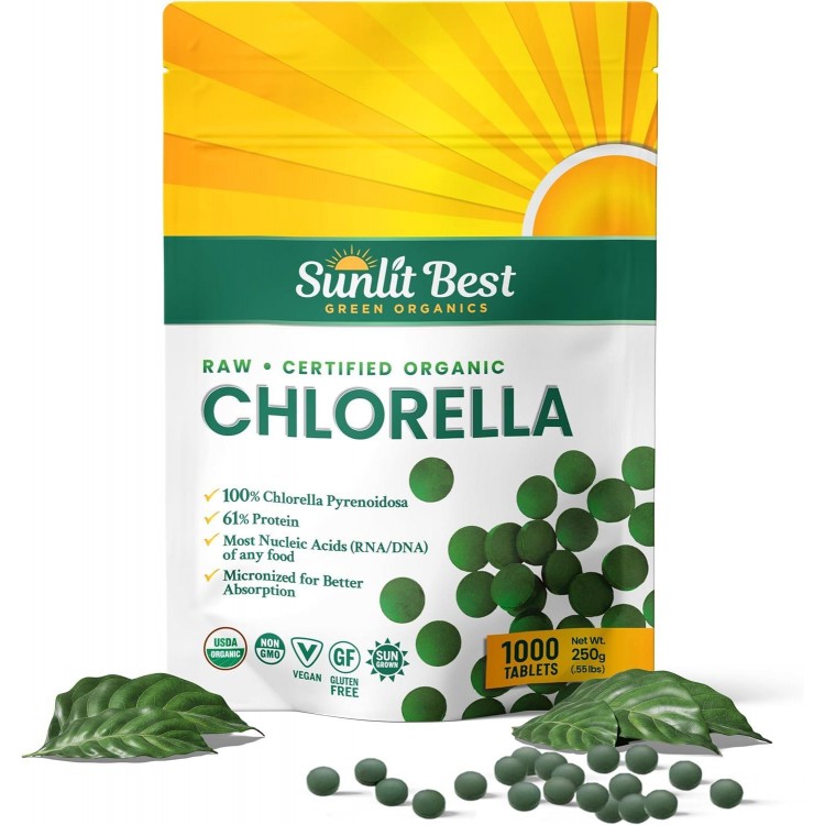 USDA Organic Premium Chlorella Tablets | Superfood Supplement