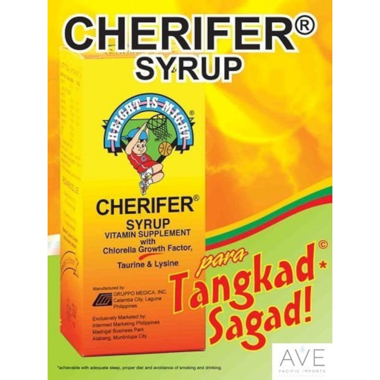 CHERIFER Syrup with Chlorella Growth Factor, Taurin & Lysine