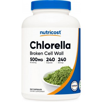 Chlorella Capsules 500mg,Vegetarian Capsules- Non-GMO And Gluten Free