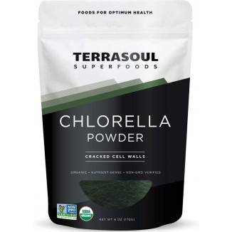 Organic Chlorella Powder (Cracked Cell Walls), 6 Ounces