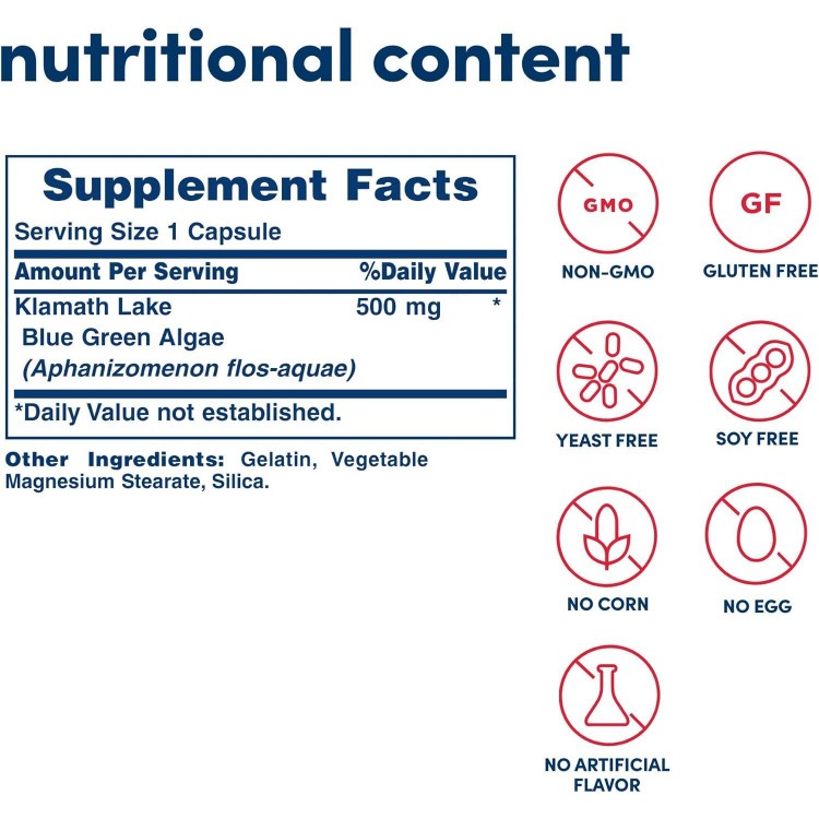 Blue Green Algae - Fresh Water Phytonutrient-Superfood Supplement