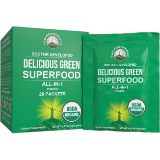 Peak Performance Organic Greens Superfood Powder Single Serve Travel