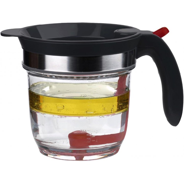 Fat Separator for cooking, 4 Cups Plastic Fat Strainers