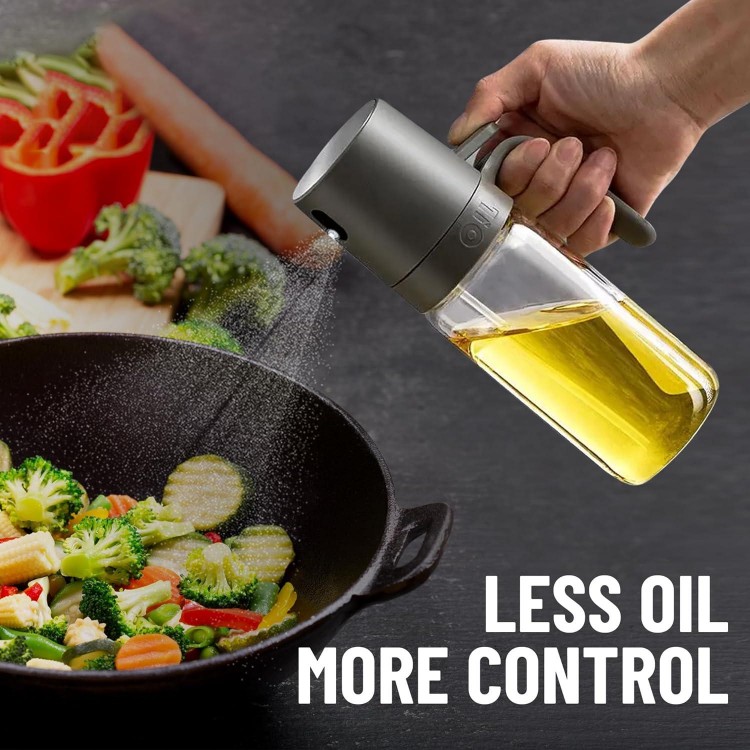 250ml Olive Oil Spray Bottle for AirFryer, Salad, BBQ, Kitchen Baking, Roasting