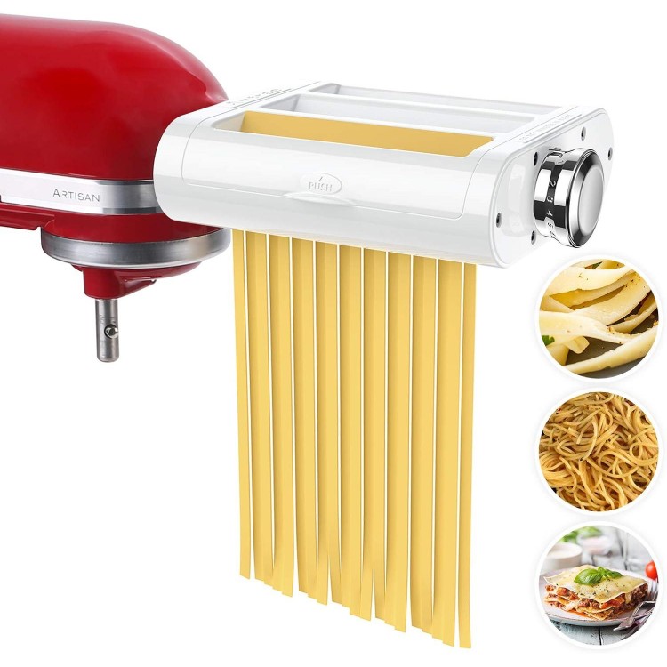 Antree Pasta Maker Attachment 3 in 1 Set for KitchenAid Stand Mixers Included Pasta Sheet Roller