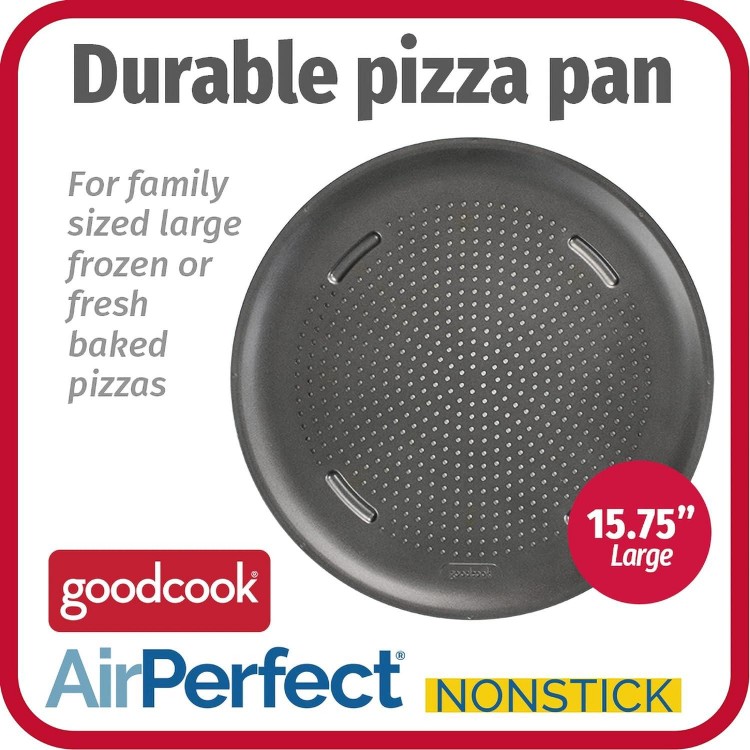 GoodCook AirPerfect 15.75 Insulated Nonstick Carbon Steel Pizza Pan with Holes