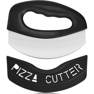 Urbanstrive Heavy Duty Stainless Steel Pizza Cutter with Cover, Super Sharp Blade Pizza Knife