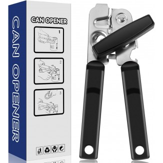 Can Opener Professional Stainless Steel Manual Food-safe Good Grips with Built-in Bottle Opener