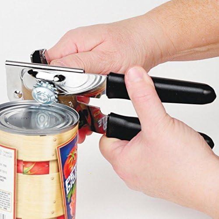 Deluxe Can Opener with Black Grips
