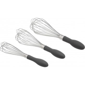 Basics Stainless Steel Wire Whisk Set - 3-Piece