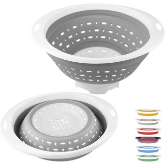 Collapsible Colander and Strainer, 5 Quart(1.25 gal)