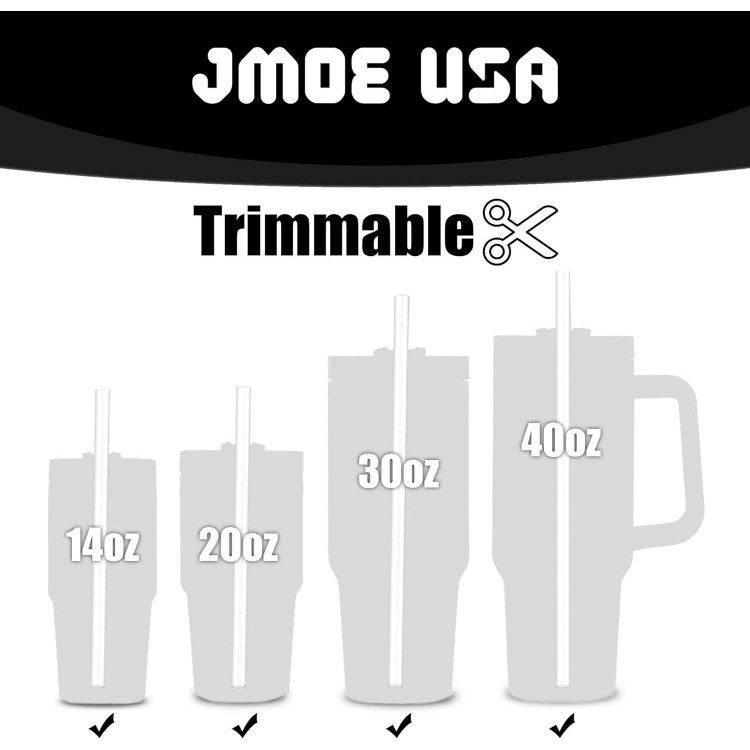 12 Straws for Stanley 40oz Adventure Quencher FlowState H2.0