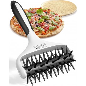 Orblue Pizza Dough Docker Pastry Roller with Spikes, Pizza Docking Tool for Home & Commercial Kitchen