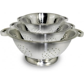 ExcelSteel Colander set, Stainless steel, Colanders , 3 Count