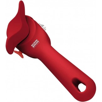 Kuhn Rikon Auto Safety LidLifter/Can Opener with Ring-Pull, 8 x 2.5 x 2.75 inches, Red