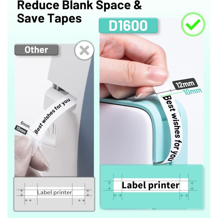 Label Maker Machine with Tapes, Portable Bluetooth Mini Label Printer