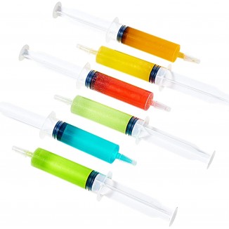 40 Pack Jelly Shot Syringes, 2 oz Jelly Shot Syringe With Caps, Reusable Plastic Syringe for Jelly Shot