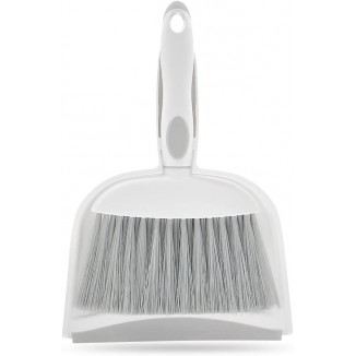 Broom and Dustpan Set for Desk, Table, Home, Kitchen Necessities (Gray)
