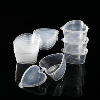 ICYANG 50 Sets 1.5 Ounce Plastic Jello Shot Cups Portion Cups Souffle Condiment Sampling Cup