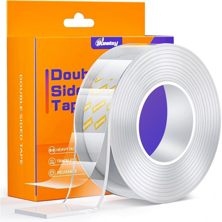 Upgraded Double Sided Tape Heavy Duty,Extra Large Nano Double Sided