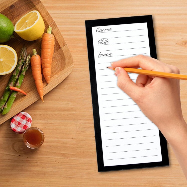 4 Pack Magnetic Notepads for Refrigerator,for Grocery List