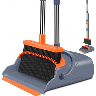 Self-Cleaning with Dustpan Teeth, Indoor&Outdoor Sweeping, Ideal for Dog Cat Pets Home Use