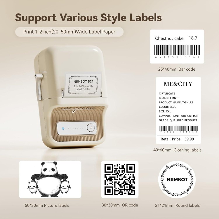 Label Maker, Thermal Label Printer, Portable Inkless Label Makers