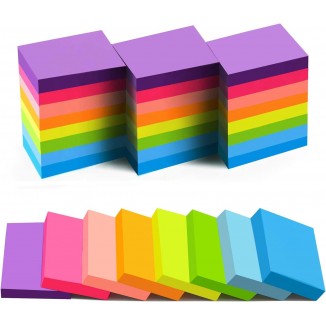 8 Colors Post Self Sticky Notes Pad Its, Bright Post Stickies