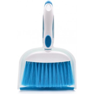 Broom and Dustpan Set for Desk, Table, Home, Kitchen Necessities (Blue)