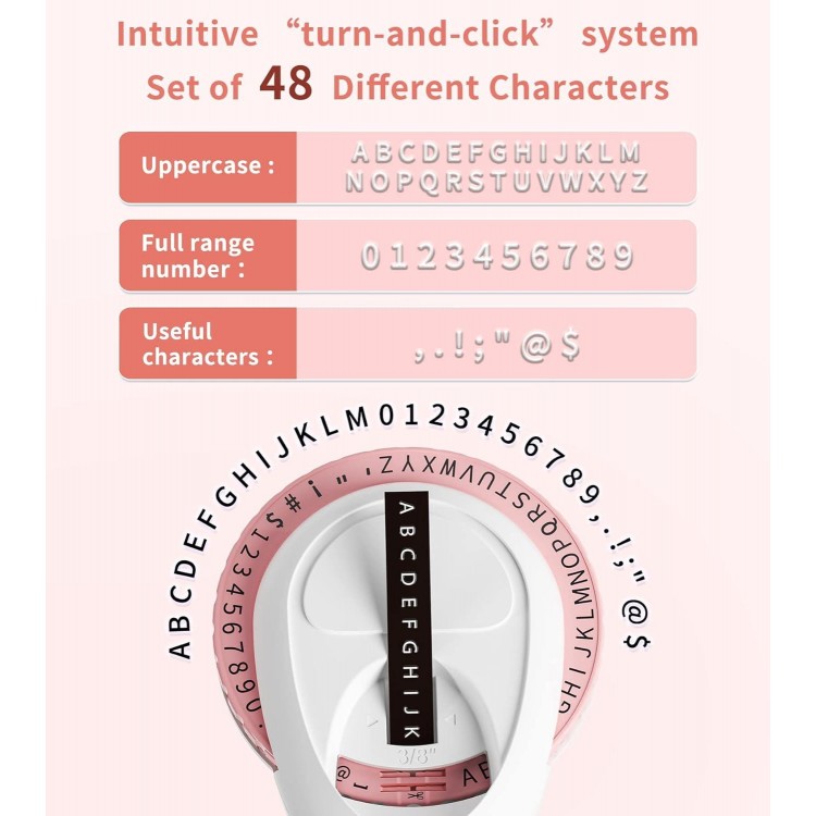 Embossing Label Maker,Omega S Home Embossed Labeling Machine