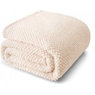 Fluffy Warm Soft Jacquard Blankets for All Season, Lightweight and Cozy