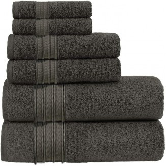 6 Piece Towel Set,Soft and Absorbent Towels for Bathroom