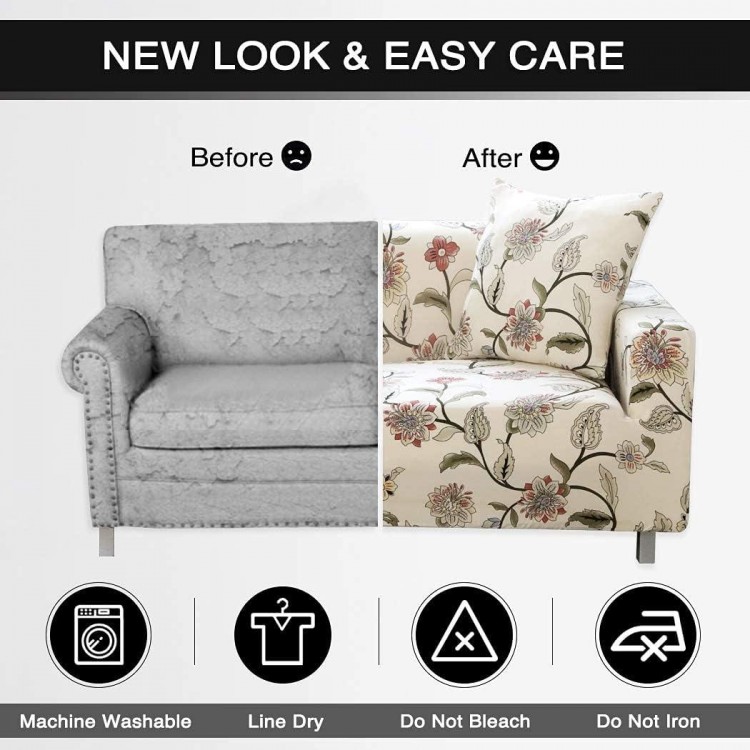 Printed Sofa Cover Stretch Couch Cover Sofa Slipcovers for 3 Cushion Couch