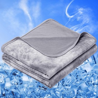 Cooling Blanket Queen Size, Summer Blankets for Hot Sleepers & Night Sweat