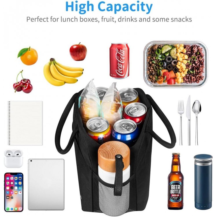 DALINDA Lunch Bag Lunch Box for Women Men Reusable Insulated Lunch Tote Bag