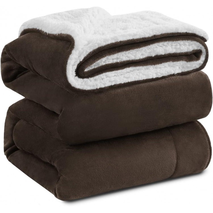 Sherpa Fleece King Size Blanket for Bed - Extra Warm and Heavy Thick Blankets