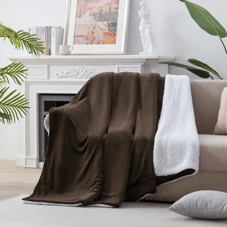 Sherpa Fleece King Size Blanket for Bed - Extra Warm and Heavy Thick Blankets