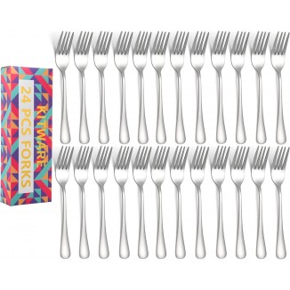 Metal Forks Set for Home Kitchen Restaurant, Cutlery Flatware Forks, Mirror Polished & Dishwasher Safe