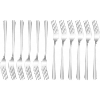 Steel Forks, Mirror Polished - Dishwasher Safe - Ideal for Home, Kitchen, or Restaurant Use