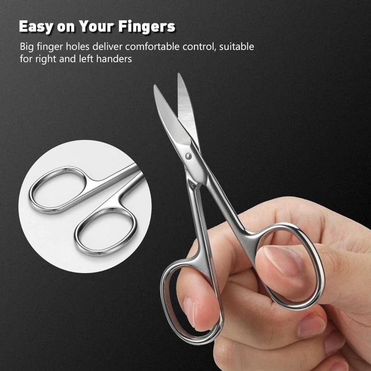 BEZOX Nail Scissors with Sharp Curved Blade - Nail Maintenance Toenail