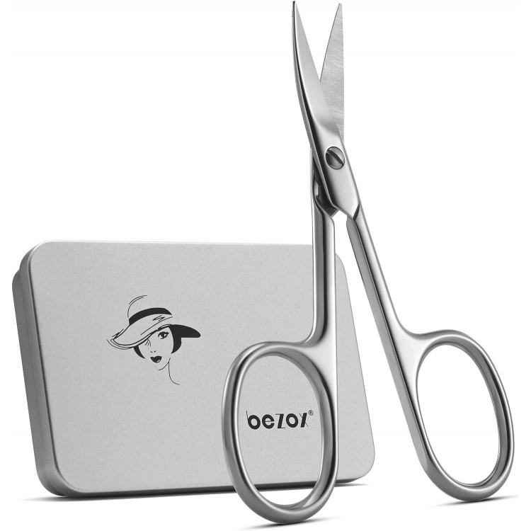BEZOX Nail Scissors with Sharp Curved Blade - Nail Maintenance Toenail