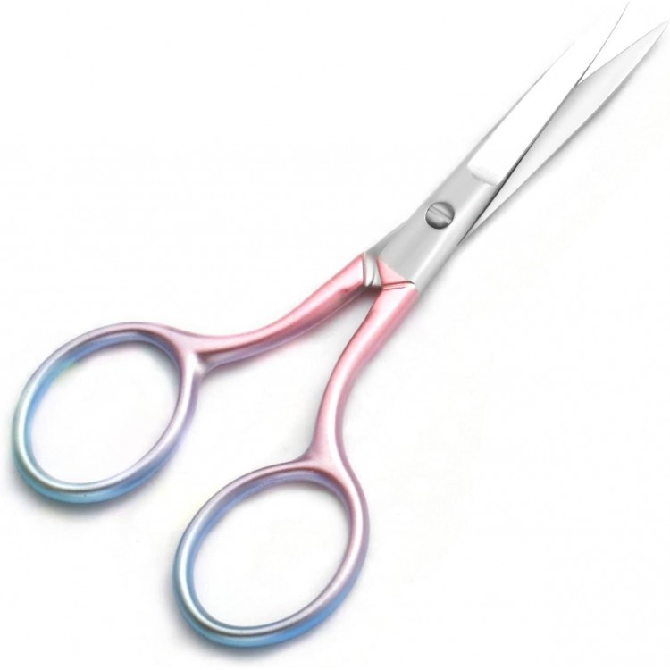 Multicolor Professional Grooming Scissors for Personal Care Facial Hair Removal