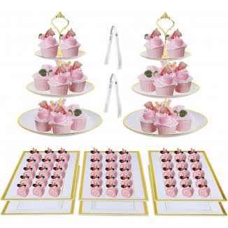  Serving Tray Appetizer Plates for Wedding Baby Shower Home Birthday Tea Party Decoration