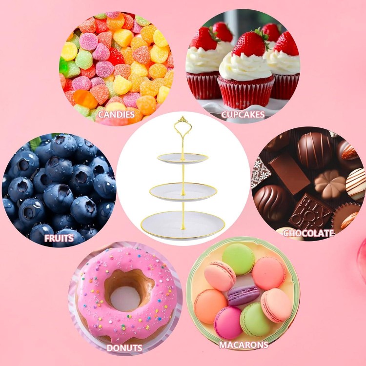  Serving Tray Appetizer Plates for Wedding Baby Shower Home Birthday Tea Party Decoration