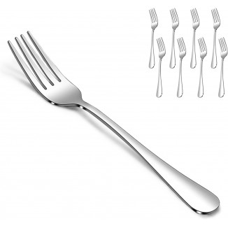 Forks Flatware Set with Long Handle Use for Home, Restaurant or Camping, Dishwasher Safe