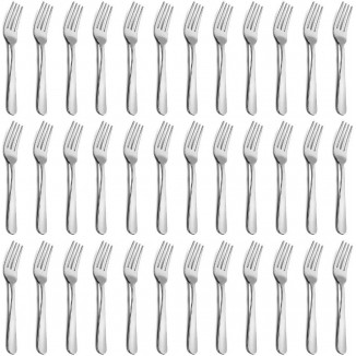 Durable Table Forks Set, Use for Home, Kitchen and Restaurant - Mirror Polished, Dishwasher Safe