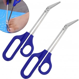 2 PACK Long Handle Toenail Clippers Scissors for Seniors