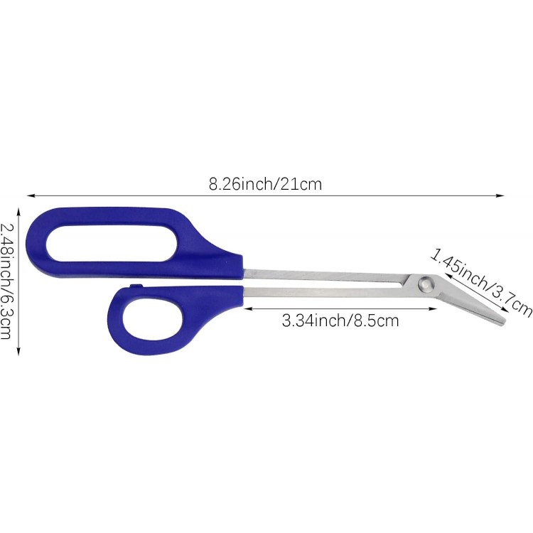 2 PACK Long Handle Toenail Clippers Scissors for Seniors