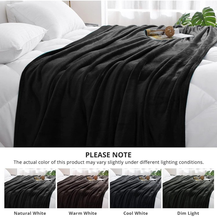 Fleece King Size Blanket for Bed Couch Sofa,Cozy Blanket Soft Lightweight