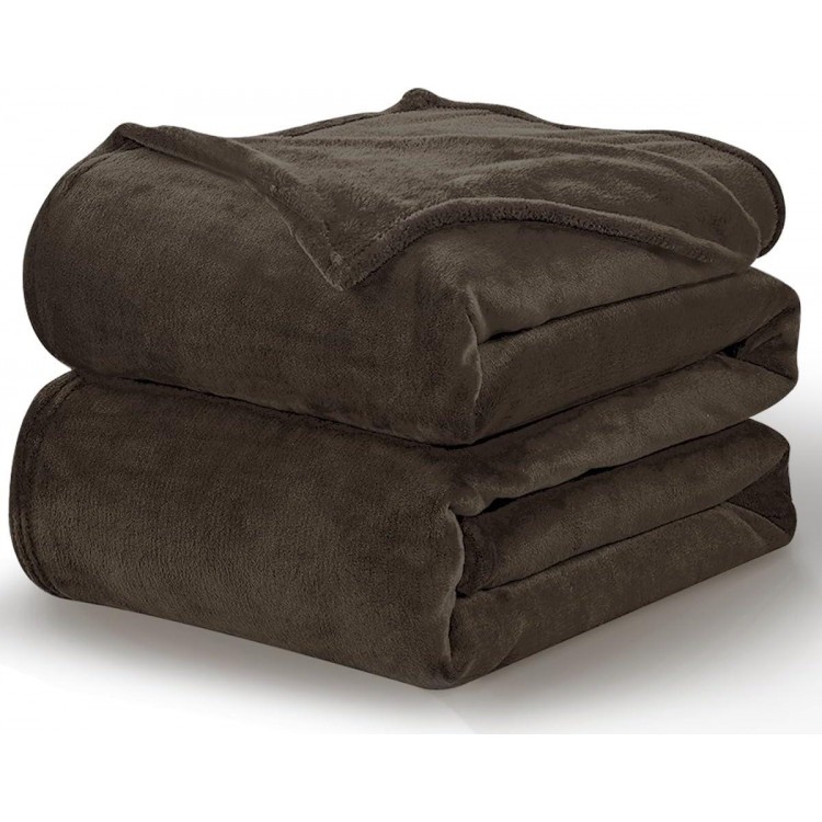 Fleece Bed Blankets Queen Size - 300GSM Soft Lightweight Cozy Plush